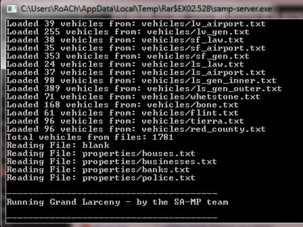 Создание сервера GTA SAMP